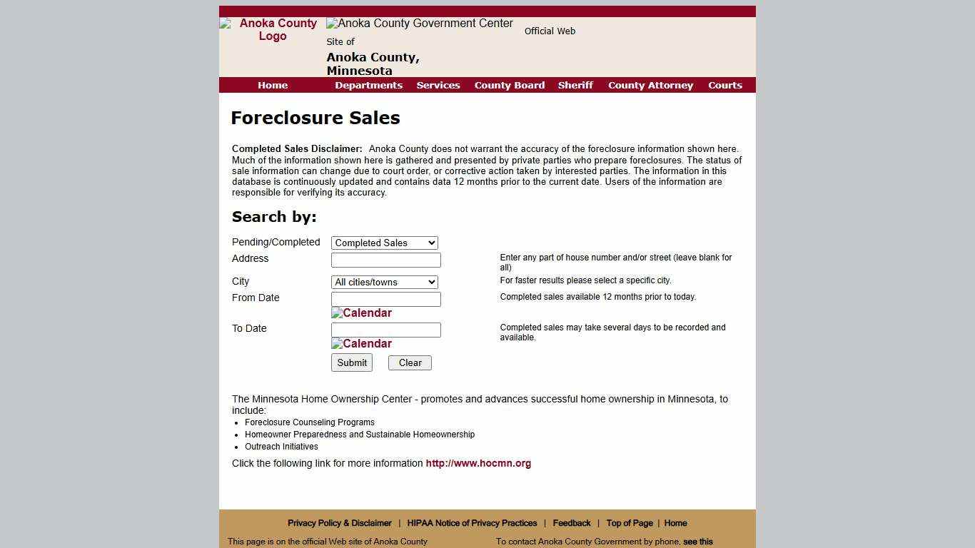 Foreclosure List